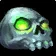 Cracked Skull-Shaped Geode