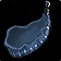 Empty Blue Waterskin