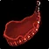 Empty Red Waterskin