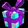 Purple Ribboned Holiday Gift